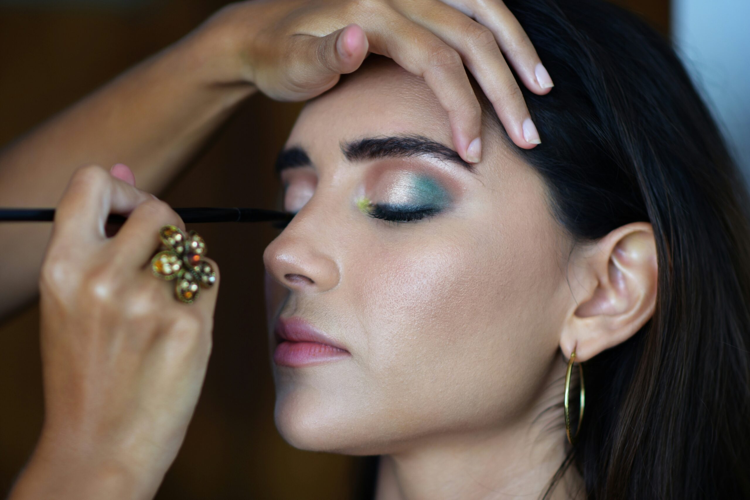 Eye makeup detail